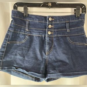 Refuge dark blue denim jean shorts size 5